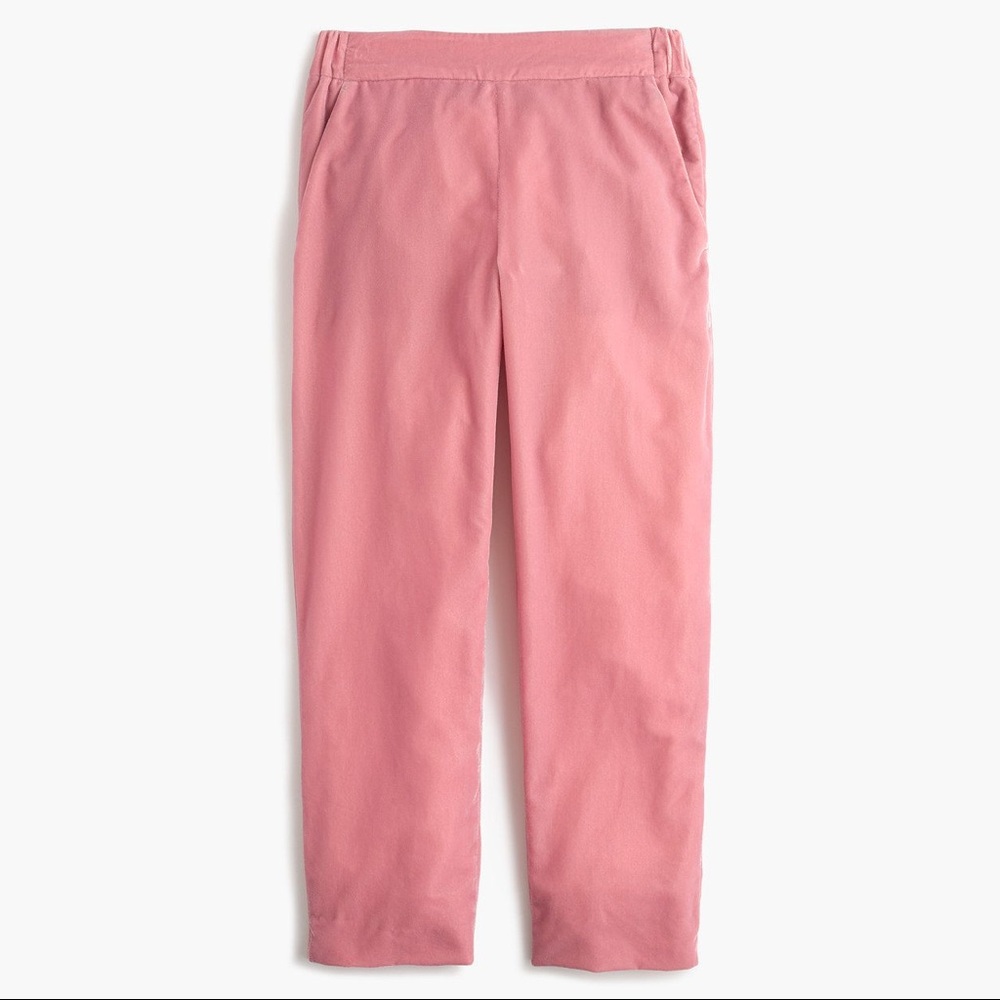 J. Crew Velvet Easy Pant 8P NWT